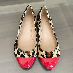 Kate Spade Cheetah Ballet Flats Size 9